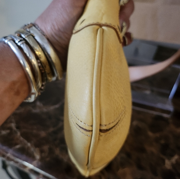 Coach Millbrook Demi Yellow Leather Shoulder Bag NWOT - Picture 13 of 16